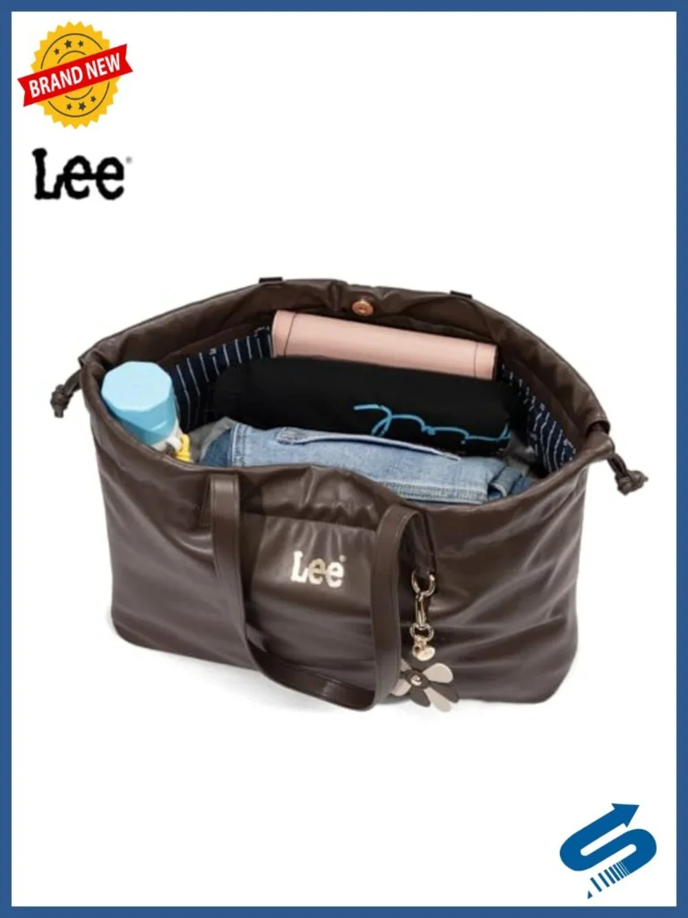 Vegan Leather Tote Bag for Women, Large Capacity Handbag with Magnetic Closure